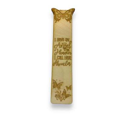 Bookmark - I have an angel in heaven I call her Abuela - Birch wood