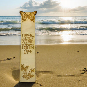 Bookmark - I have an angel in heaven I call him Opa - Birch wood