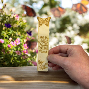 Bookmark - I have an angel in heaven I call her Mimi - Birch wood