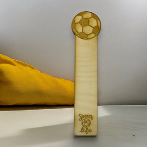 Bookmark - Soccer Life - Birch wood