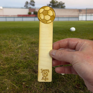 Bookmark - Soccer Life - Birch wood