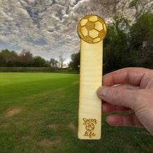 Load image into Gallery viewer, Bookmark - Soccer Life - Birch wood