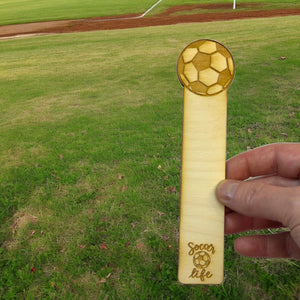 Bookmark - Soccer Life - Birch wood