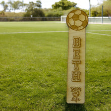 Load image into Gallery viewer, Bookmark - PERSONALIZED Soccer Life - Birch wood