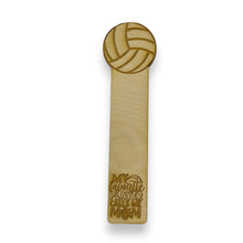 Load image into Gallery viewer, Bookmark - Volleyball My favorite player call me mom - Birch wood