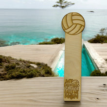 Load image into Gallery viewer, Bookmark - Volleyball My favorite player call me mom - Birch wood