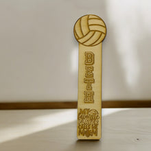 Load image into Gallery viewer, Bookmark - PERSONALIZED Volleyball My favorite player call me mom - wood