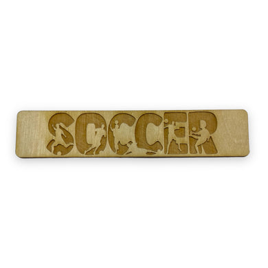 Bookmark - Soccer - Birch wood