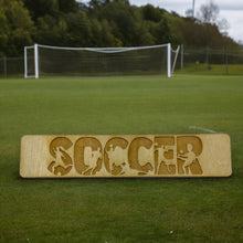 Load image into Gallery viewer, Bookmark - Soccer - Birch wood