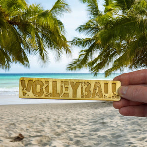 Bookmark - Volleyball - Birch wood