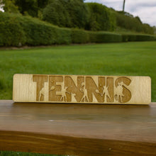 Load image into Gallery viewer, Bookmark - Tennis - Birch wood