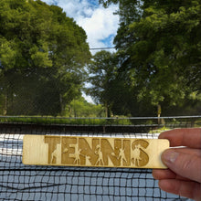 Load image into Gallery viewer, Bookmark - Tennis - Birch wood