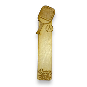 Bookmark - Queen of the Pickleball Court - Birch wood