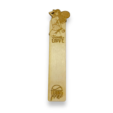 Bookmark - Tennis Love - Birch wood