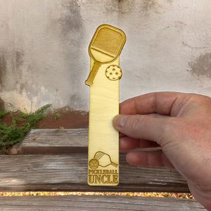 Bookmark - Pickleball Uncle - Birch wood