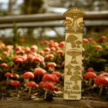 Load image into Gallery viewer, Bookmark - Mushroom Troop - Birch wood