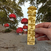 Load image into Gallery viewer, Bookmark - Mushroom Troop - Birch wood