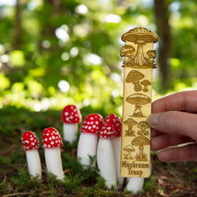 Load image into Gallery viewer, Bookmark - Mushroom Troop - Birch wood