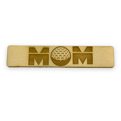 Bookmark - Golf Mom - Birch wood