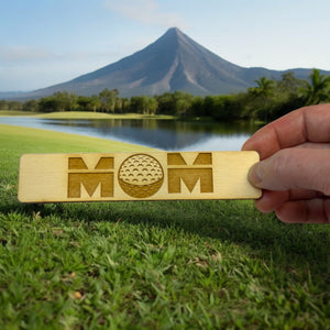 Bookmark - Golf Mom - Birch wood