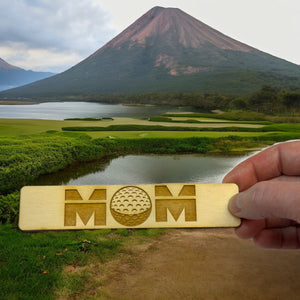 Bookmark - Golf Mom - Birch wood