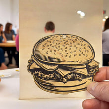 Load image into Gallery viewer, Ornament - Black - Hamburger