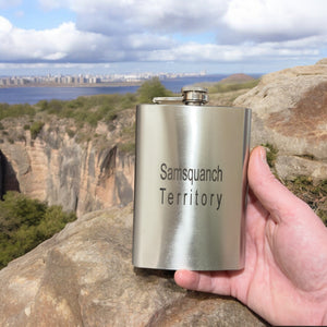 8oz Samsquanch Territory Stainless Steel Flask