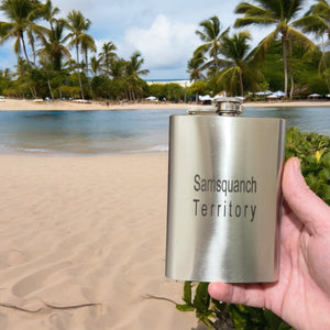 8oz Samsquanch Territory Stainless Steel Flask