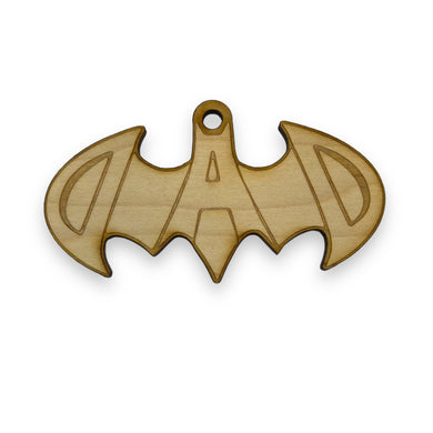 Ornament - Batdad - Raw Wood 2x4in