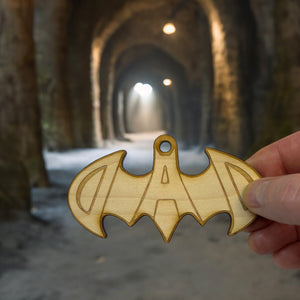 Ornament - Batdad - Raw Wood 2x4in