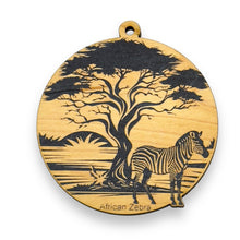 Load image into Gallery viewer, Ornament - Black - African Zebra