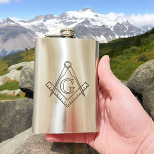 8oz Freemason Stainless Steel Flask