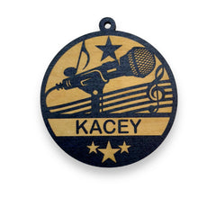 Load image into Gallery viewer, Ornament - Black - PERSONALIZED Singer