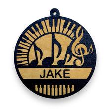 Load image into Gallery viewer, Ornament - Black - PERSONALIZED Piano