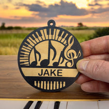 Load image into Gallery viewer, Ornament - Black - PERSONALIZED Piano