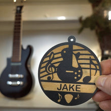 Load image into Gallery viewer, Ornament - Black - PERSONALIZED Electric Guitar