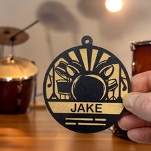 Load image into Gallery viewer, Ornament - Black - PERSONALIZED Drums