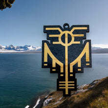 Load image into Gallery viewer, Ornament - Black - Valkyrie Viking Symbol