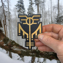 Load image into Gallery viewer, Ornament - Black - Valkyrie Viking Symbol