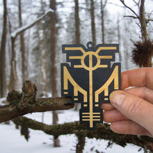 Load image into Gallery viewer, Ornament - Black - Valkyrie Viking Symbol