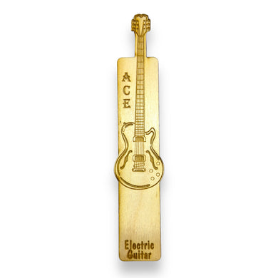 Bookmark - PERSONALIZED Electric Guitar - birch wood