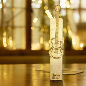 Bookmark - Electric Guitar - birch wood