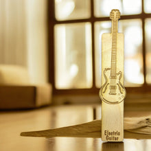 Load image into Gallery viewer, Bookmark - Electric Guitar - birch wood