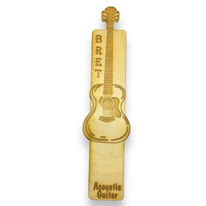 Bookmark - PERSONALIZED Acoustic Guitar - birch wood