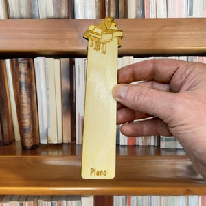 Bookmark - Piano - birch wood