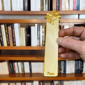 Bookmark - Piano - birch wood