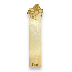 Bookmark - Piano - birch wood