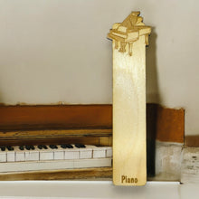 Load image into Gallery viewer, Bookmark - Piano - birch wood