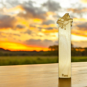 Bookmark - Piano - birch wood