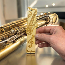 Load image into Gallery viewer, Bookmark - Saxophone - birch wood